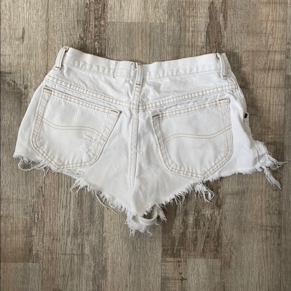 LF Furst Of A Kind Light Wash Denim Shorts - Picture 2 of 3